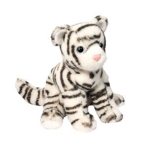 Zippie 7" White Tiger Douglas Plush Stuffed Animal Wild Cat Cuddle Bengal Doll